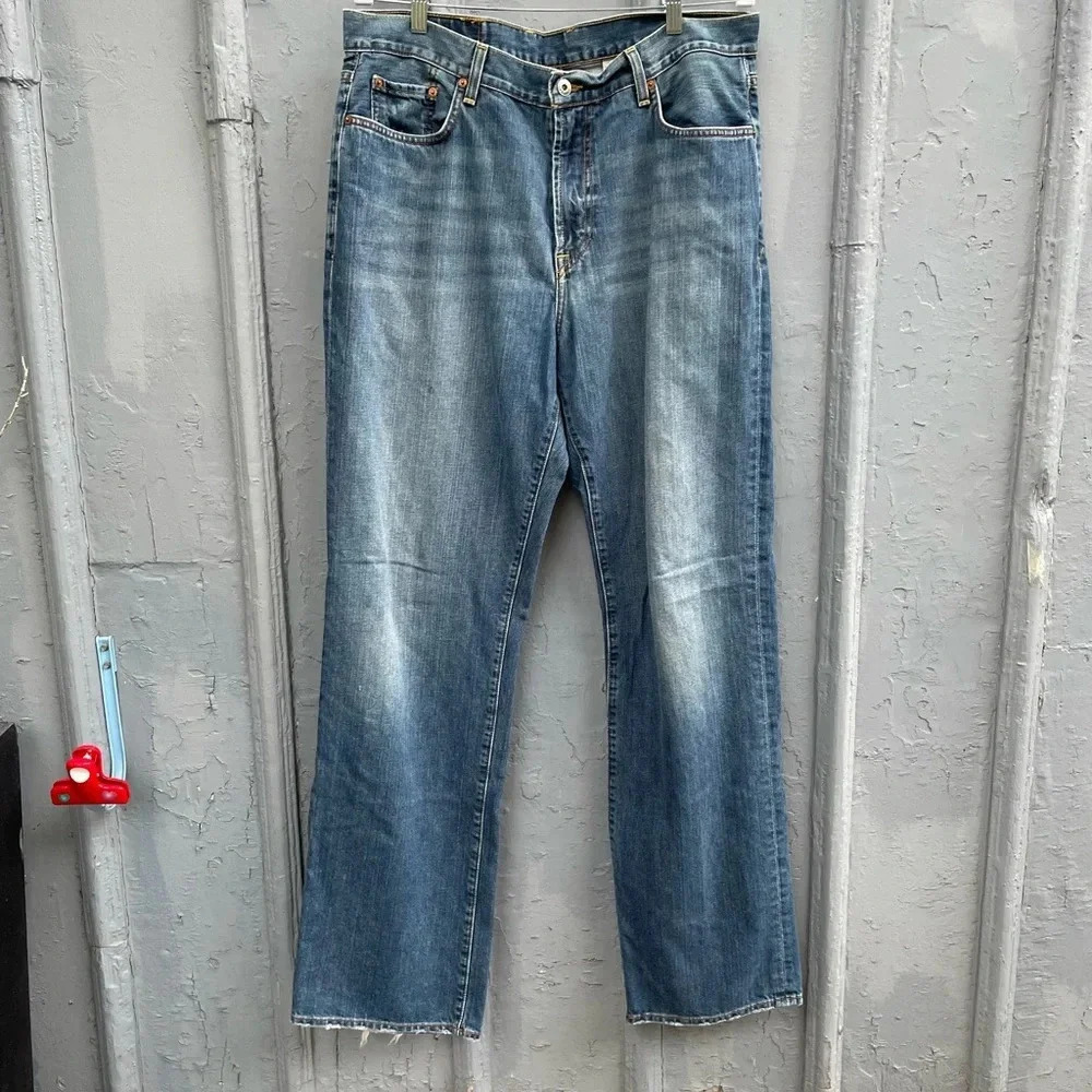 Lucky Brand 10E Straight Leg Denim Jeans, long length, size 36 - Picture 3 of 9